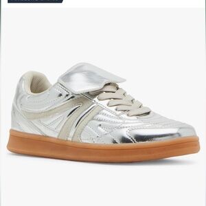 Silver Metallic Sneakers